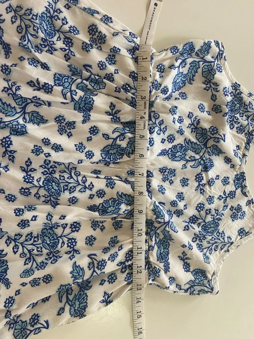 NWOT Old Navy Kids Blue/White Floral Sundress, sz XL (14)
